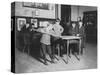 Boys Playing Pool at the United Worker's Boys Club Photograph - New Haven, CT-Lantern Press-Stretched Canvas