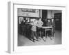 Boys Playing Pool at the United Worker's Boys Club Photograph - New Haven, CT-Lantern Press-Framed Art Print