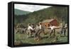 Boys Playing (Snap the Whip)-Winslow Homer-Framed Stretched Canvas