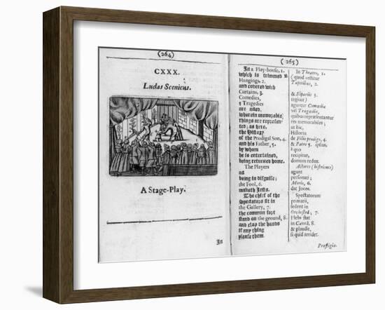 Boys' races from 'Orbis Sensualium Pictus', 1658-John Amos Comenius-Framed Giclee Print