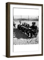 Boys Read School Books-Dorothea Lange-Framed Art Print