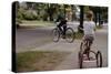 Boys Riding their Bike and Tricycle-William P^ Gottlieb-Stretched Canvas