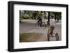Boys Riding their Bike and Tricycle-William P^ Gottlieb-Framed Photographic Print