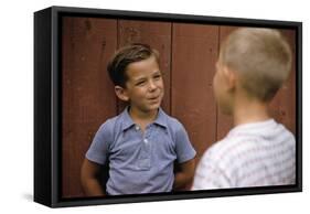 Boys Sharing Secrets-William P^ Gottlieb-Framed Stretched Canvas