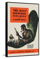 Boys' Sherlock Holmes-Charles Livingston Bull-Framed Stretched Canvas