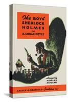 Boys' Sherlock Holmes-Charles Livingston Bull-Stretched Canvas