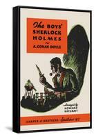 Boys' Sherlock Holmes-Charles Livingston Bull-Framed Stretched Canvas