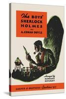 Boys' Sherlock Holmes-Charles Livingston Bull-Stretched Canvas