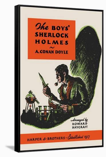 Boys' Sherlock Holmes-Charles Livingston Bull-Framed Stretched Canvas