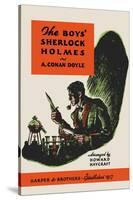 Boys' Sherlock Holmes-Charles Livingston Bull-Stretched Canvas