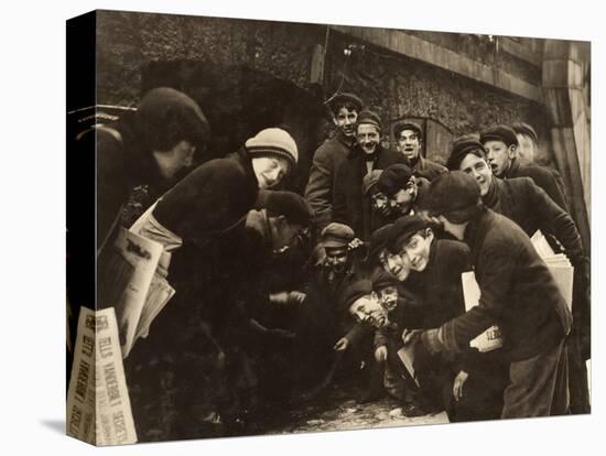 Boys Shooting Craps, C1910-Lewis Wickes Hine-Stretched Canvas