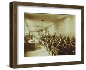 Boys Sitting at their Desks, Ashford Residential School, Middlesex, 1900-null-Framed Photographic Print
