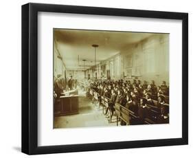 Boys Sitting at their Desks, Ashford Residential School, Middlesex, 1900-null-Framed Photographic Print