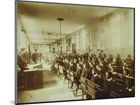 Boys Sitting at their Desks, Ashford Residential School, Middlesex, 1900-null-Mounted Photographic Print