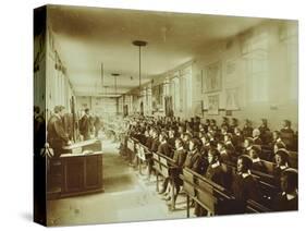 Boys Sitting at their Desks, Ashford Residential School, Middlesex, 1900-null-Stretched Canvas