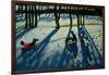 Boys Sledging, Allestree Park, Derby-Andrew Macara-Framed Giclee Print