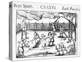 Boys' Sport from 'Orbis Sensualium Pictus', 1658-John Amos Comenius-Stretched Canvas
