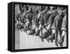 Boys Sporting Their Latest Fad of Wearing G.I. Shoes Which They Call "My Old Lady's Army Shoes"-Alfred Eisenstaedt-Framed Stretched Canvas