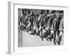 Boys Sporting Their Latest Fad of Wearing G.I. Shoes Which They Call "My Old Lady's Army Shoes"-Alfred Eisenstaedt-Framed Photographic Print