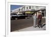 Boys Standing Alongside Strip Mall Parking Lot-William P. Gottlieb-Framed Photographic Print