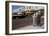 Boys Standing Alongside Strip Mall Parking Lot-William P. Gottlieb-Framed Photographic Print