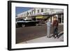 Boys Standing Alongside Strip Mall Parking Lot-William P. Gottlieb-Framed Photographic Print