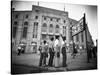 Boys Staring at Yankee Stadium-null-Stretched Canvas