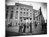 Boys Staring at Yankee Stadium-null-Mounted Photographic Print