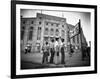 Boys Staring at Yankee Stadium-null-Framed Photographic Print