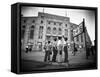 Boys Staring at Yankee Stadium-Bettmann-Framed Stretched Canvas