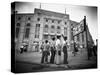 Boys Staring at Yankee Stadium-Bettmann-Stretched Canvas