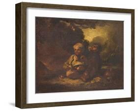 Boys Stealing Apples-Thomas Barker-Framed Giclee Print