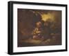 Boys Stealing Apples-Thomas Barker-Framed Giclee Print