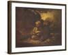 Boys Stealing Apples-Thomas Barker-Framed Giclee Print