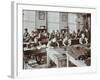 Boys Tailoring Class at Highbury Truant School, London, 1908-null-Framed Photographic Print