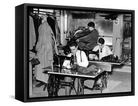 Boys Town Citizens Learned Tailoring as a Trade at Boys Town, 1944-null-Framed Stretched Canvas