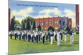Boys Town, Nebraska - Father Flanagan's Boys' Home Marching Band-Lantern Press-Mounted Art Print