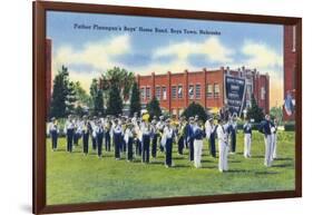 Boys Town, Nebraska - Father Flanagan's Boys' Home Marching Band-Lantern Press-Framed Art Print