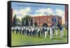 Boys Town, Nebraska - Father Flanagan's Boys' Home Marching Band-Lantern Press-Framed Stretched Canvas