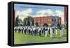 Boys Town, Nebraska - Father Flanagan's Boys' Home Marching Band-Lantern Press-Framed Stretched Canvas