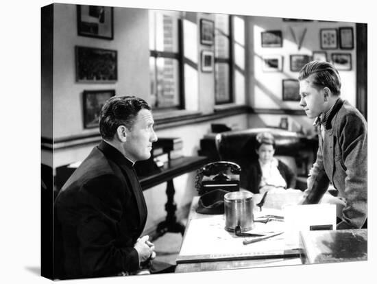 Boys Town, Spencer Tracy, Mickey Rooney, 1938-null-Stretched Canvas