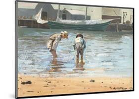 Boys Wading, 1873-Winslow Homer-Mounted Art Print