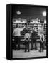 Boys Watching Postal Workers Sorting Mail-Nina Leen-Framed Stretched Canvas