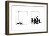 Boys with Bats and Stumps Frighten the Birds Away-Mary Baker-Framed Giclee Print