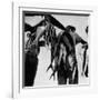 Boys with Food for People of Santa Rosalia Forced to Move Out of Town, Due to Copper Mine Closing-Loomis Dean-Framed Photographic Print