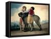 Boys with Mastiffs, 1786-Francisco de Goya-Framed Stretched Canvas