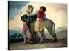 Boys with Mastiffs, 1786-Francisco de Goya-Stretched Canvas