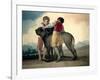 Boys with Mastiffs, 1786-Francisco de Goya-Framed Giclee Print