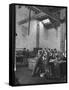 Boys Working on their Studies in the Physics Laboratory Class at Wells Cathedral Church-null-Framed Stretched Canvas