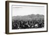 Bozeman, Montana - Panoramic View of Town-Lantern Press-Framed Art Print